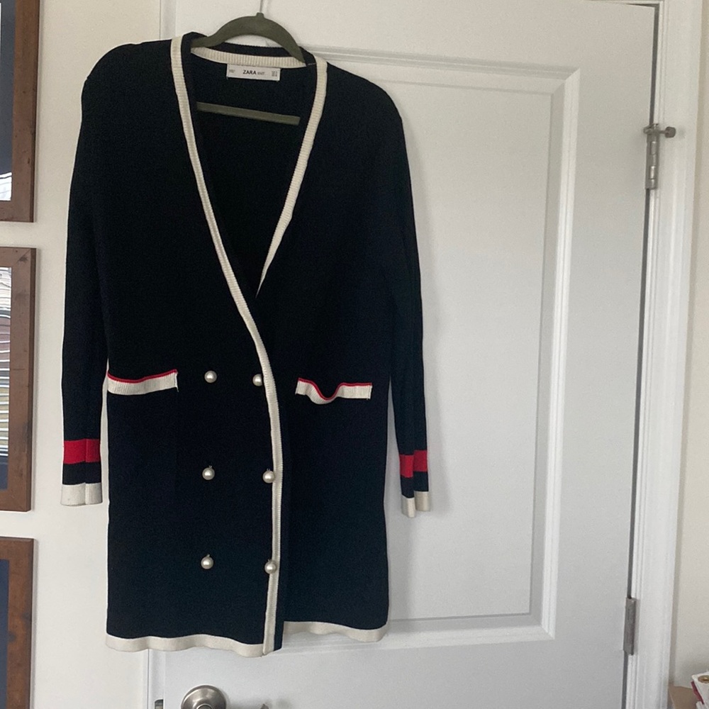 Zara double breasted cardigan